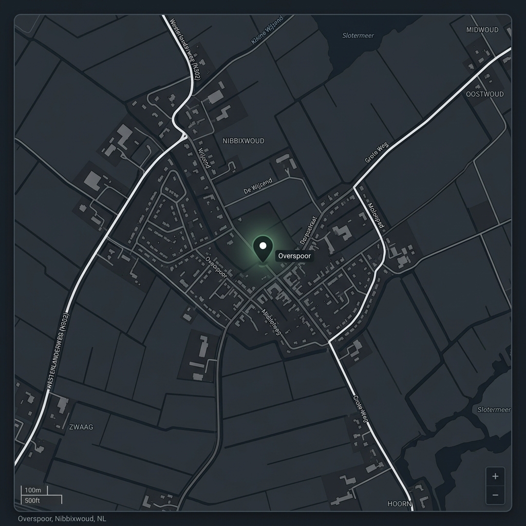 Kaart Overspoor 53 Nibbixwoud