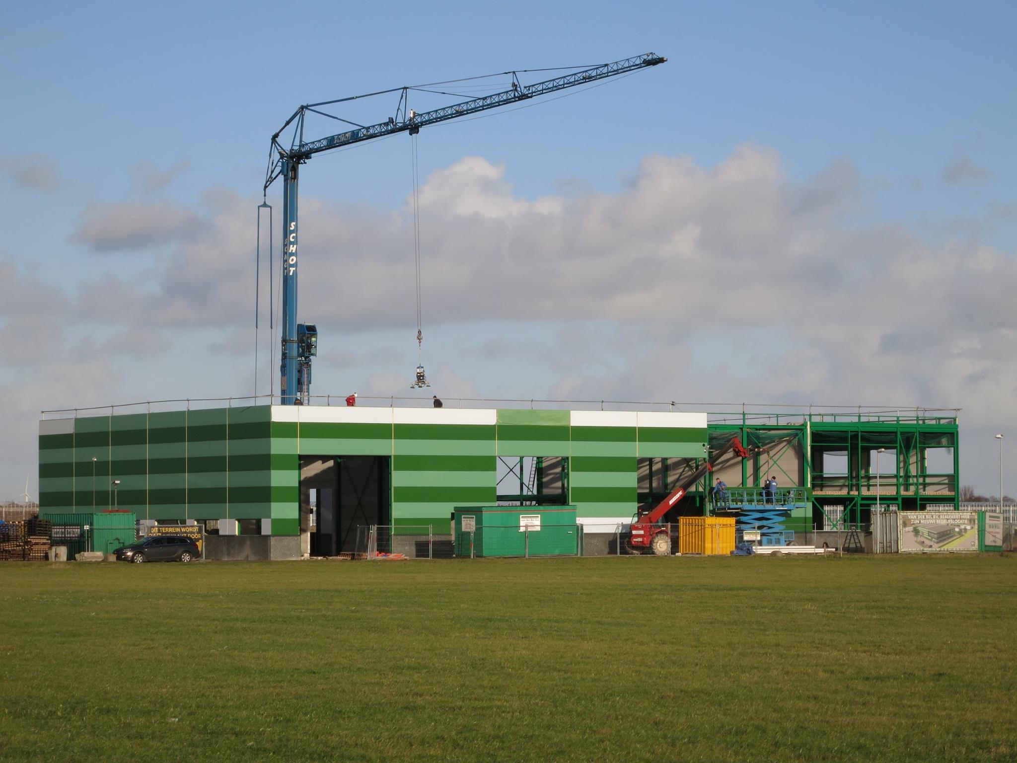 Nieuwbouw bedrijfshal Van der Bel Middenmeer